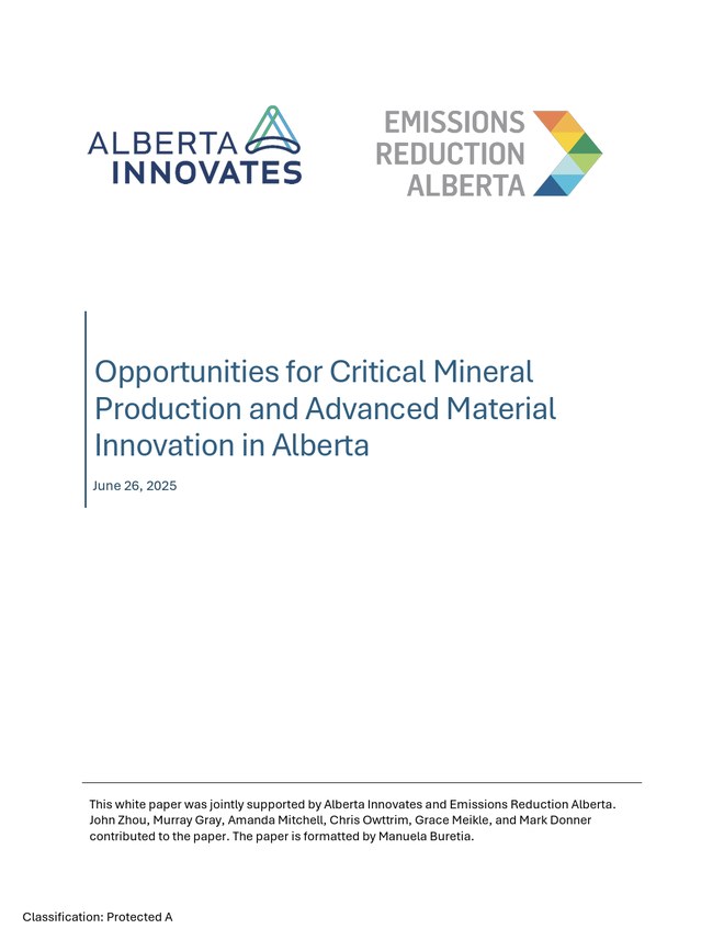 Critical minerals production report cover